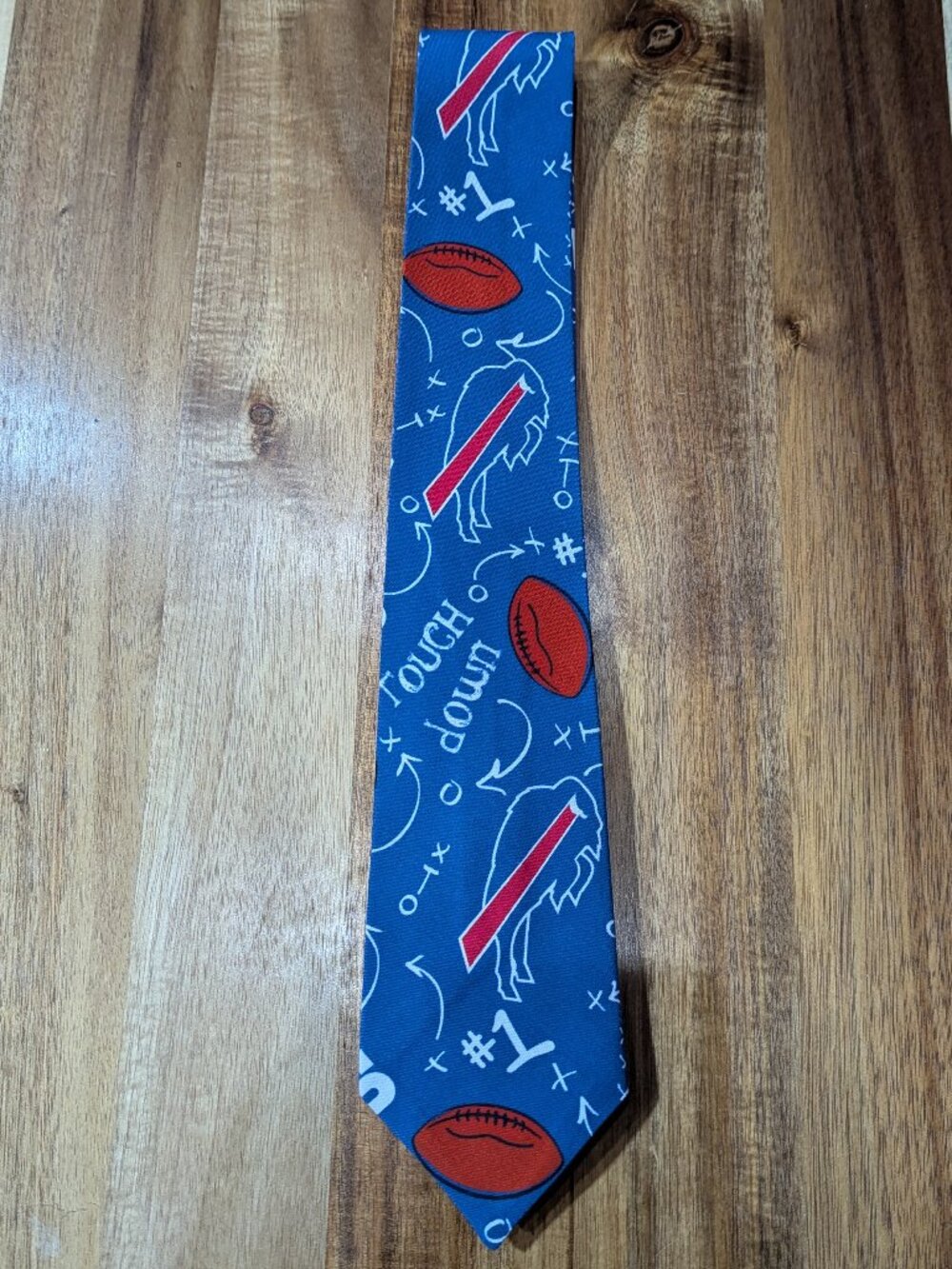 Buffalo Bills Touchdown Men's Neck Tie. New, unique